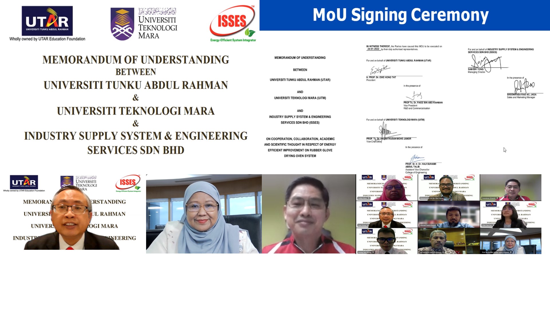 UiTM, UTAR and ISSES collaborate on energy-efficient improvement on rubber glove drying oven system